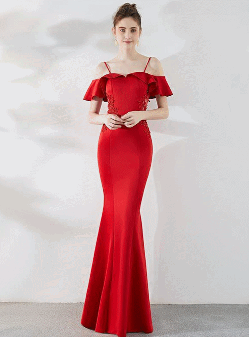 [판매] 이브닝 드레스 - 1236 (레드, 네이비, 블랙 당일 픽업 가능)