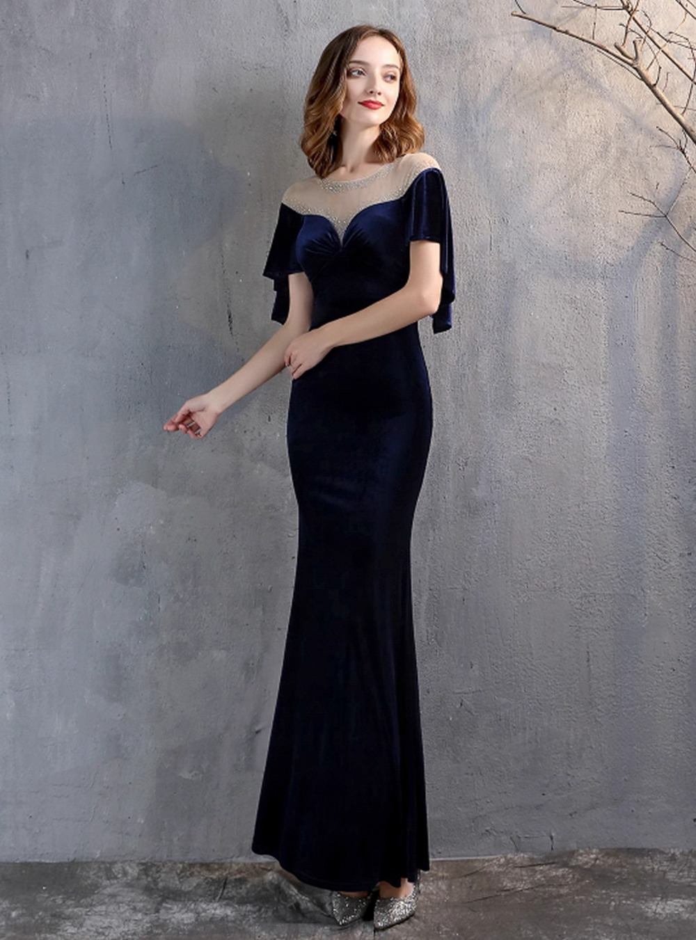 [판매] 이브닝 드레스 - 1410 ( 네이비 XXL 입고 )
