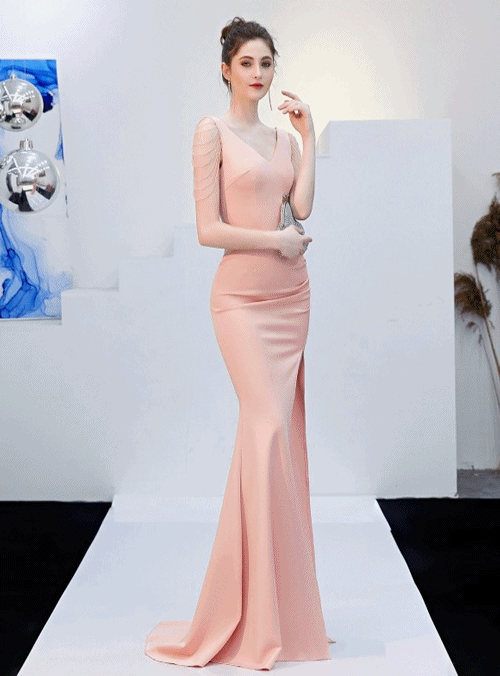 [판매] 이브닝 드레스 - 1034 (핑크 당일 픽업 가능)